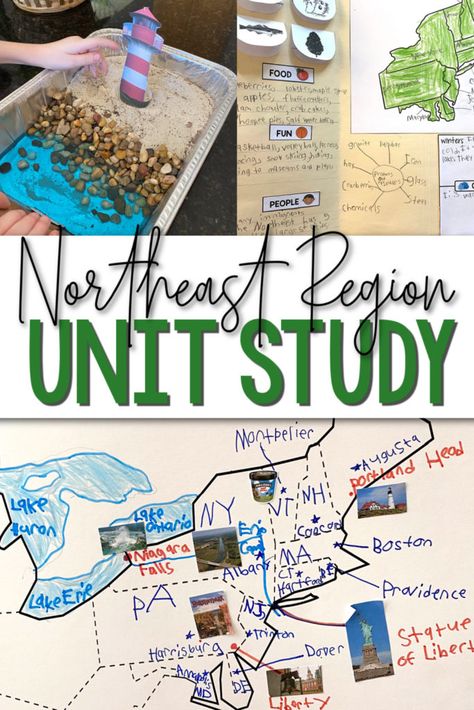 Us Regions Activities, Midwest Region Activities, Northeast Region Activities, United States Regions, United States Geography, Geography Project, Us Geography, Us Regions, Unit Studies Homeschool