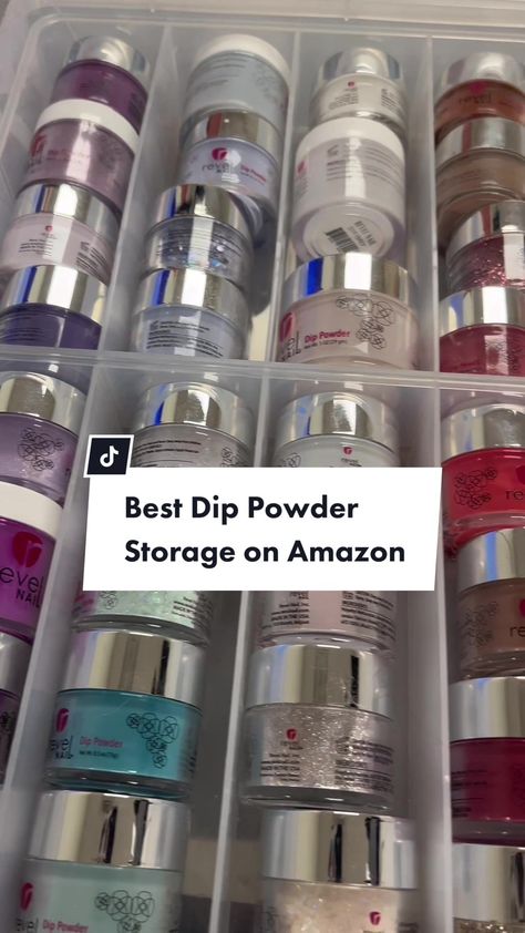 Nail Powder Storage Ideas, Dip Powder Organization, Nail Powder Storage, Nail Dip Organization Ideas, Nail Dip Storage Ideas, Nail Ideas With Dip Powder, Dip Powder Organization Ideas, Nail Dip Powder Storage Ideas, Dip Powder Storage