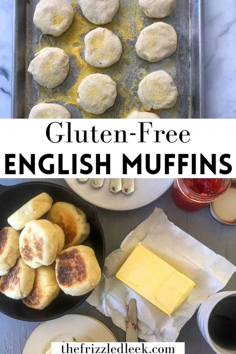 Gluten Free Eggless Breakfast, Gluten Free Flour Breakfast Recipes, Fast Gluten Free Breakfast, Gf English Muffins, Low Carb English Muffin Recipe, Keto Dairy Free Breakfast, Gluten Free English Muffin Bread, Almond Flour English Muffins, Gluten Free Pancake Muffins