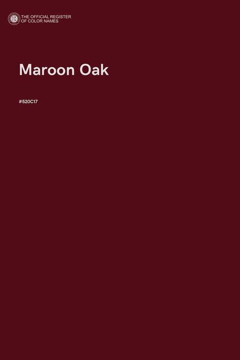 Discover the unique opportunity to name a color, available only at The Official Register of Color Names Store Maroon Color Palette, Maroon Aesthetic, Pantone Red, Pantone Color Chart, Shades Of Maroon, Brand Palette, Pantone Colour Palettes, Color Design Inspiration, Bordeaux Color