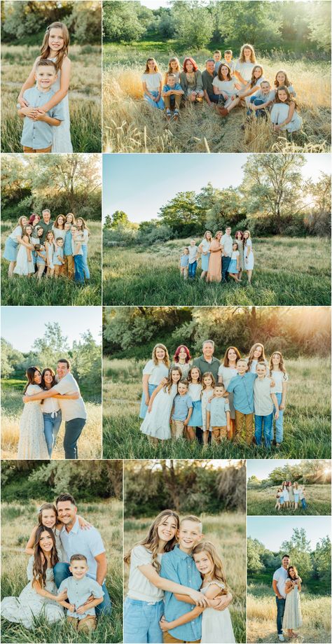 Family Of 9 Photo Ideas, Large Group Photo Color Scheme, Family Picture Location Ideas, 15 Person Family Photo, Large Family Shoot, Extended Family Of 8 Picture Poses, Family Pictures 10 People Photo Ideas, Family Of 7 Photo Shoot Ideas, Multiple Family Picture Ideas