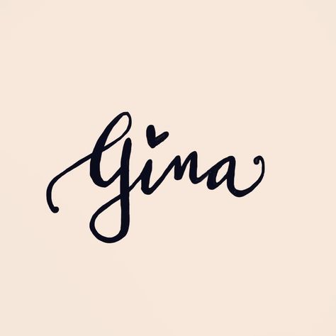 One of two prints I've finished yesterday for a baby girl nursery from #Argentina. This is her name Gina using my #calligraphy Calligraphy Illustration, Bay Area California, Sorority Crafts, Baby Girl Nursery, The Bay Area, Name Tattoos, All About Me!, Modern Calligraphy