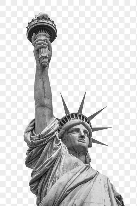 Statue Png Aesthetic, Statue Of Liberty Sticker, Sticker Png Aesthetic, Statue Of Liberty Aesthetic, Statue Png, Images For Collage, 80s Png, Usa Landmarks, Noxus League Of Legends