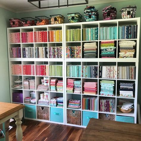 How to Organize Your Yardage — String & Story Sewing Room Inspiration, Room Organisation, Sewing Room Storage, Sewing Spaces, Sewing Room Design, Sewing Room Decor, Dream Craft Room, Craft Room Design, Sewing Room Organization