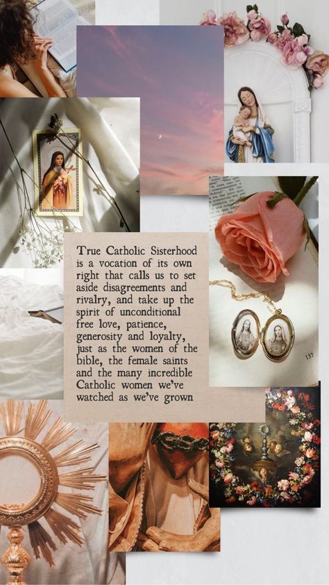 Catholic Girl Wallpaper, Tradcatholic Aesthetic, Catholic Faith Aesthetic, Catholic Imagery Aesthetic, Catholic Women Aesthetic, Catholic Vision Board, Catholism Aesthetic, Catholic Phone Wallpaper, Catholic Woman Aesthetic