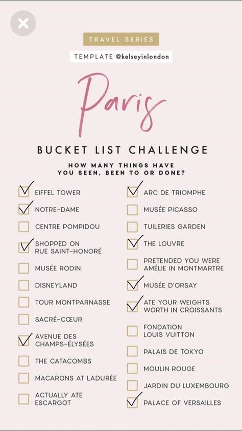 Paris Itenary, Paris Bucket List, Airport Travel Outfits, List Challenges, Paris France Travel, Airport Travel, Centre Pompidou, Travel Checklist, Dream Travel Destinations