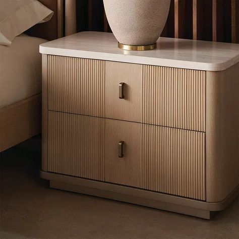 Side Tables Ideas Bedroom, Contemporary Nightstand Bedside Tables, Modern Vanity Table Bedroom, Lulu And Georgia Nightstand, Modern Boho Nightstand, Casterly Furniture, Cool Night Stands, Art Deco Bedside Table, Organic Modern Nightstand