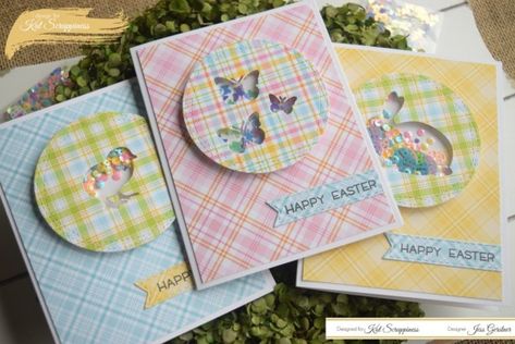 Easter Shaker Cards featuring Crafter's Essentials Easter Edition | Kat Scrappiness Blog Easter Shaker Cards, Spring Images, Pastel Easter, Treat Holder, Spring Cards, Die Cut Cards, Shaker Cards, Gift Certificate, Easy Easter