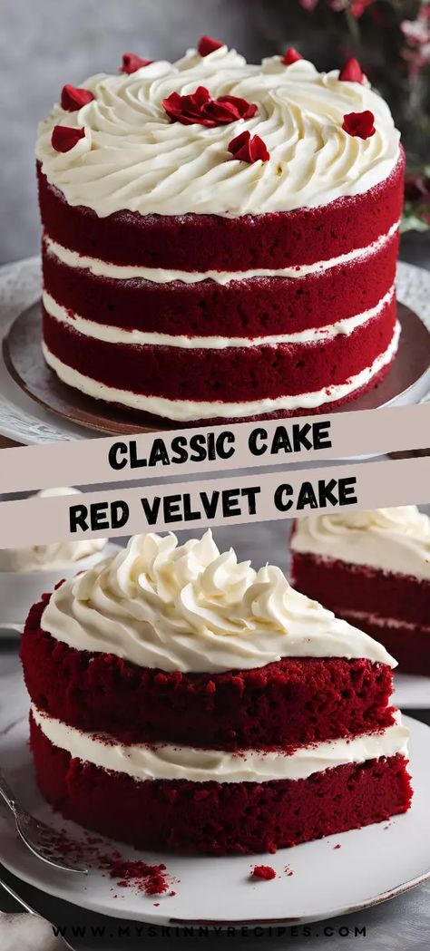 Classic Red Velvet Cake, Home Made Red Velvet Cake Recipe, Small Red Velvet Cake, Old Fashioned Red Velvet Cake Recipe, Best Red Velvet Cake Recipe, Red Velvet Cake Recipe Easy, Red Velvet Cakes, Red Velvet Birthday Cake, Deserts Recipes