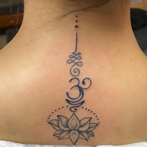 Breath Arm Tattoo, Unalome Tattoo Female Lotus Flowers, Tattoo To Cover Scar From Surgery, Breathe Symbol Tattoo, Warrior Symbol Tattoo Female, Om Lotus Tattoo, Breathe Symbol, Om Symbol Tattoo, The Om Symbol