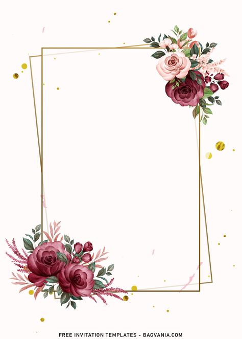 Download 11+ Retro Burgundy Rose Floral Birthday Invitation Templates #free #freeinvitation2019 #birthday #disney #invitations #invitationtemplates Burgundy Floral Invitations Template, Free Invitation Templates Download, Invitation Card Design Templates Free Printable, Burgundy Invitations Wedding, Invitation Templates Free Printables, Floral Invitation Template Free, Floral Wedding Invitations Template, Wedding Invitations Templates Free, Birthday Invites Template