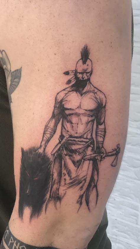 Indegenious Tattoo, Comanche Tattoo, Native Warrior Tattoo, Native Wolf Tattoo, Bear Arm Tattoo, Sioux Tattoo, Native American Tattoos For Men, Gazelle Tattoo, Native American Tattoo Ideas