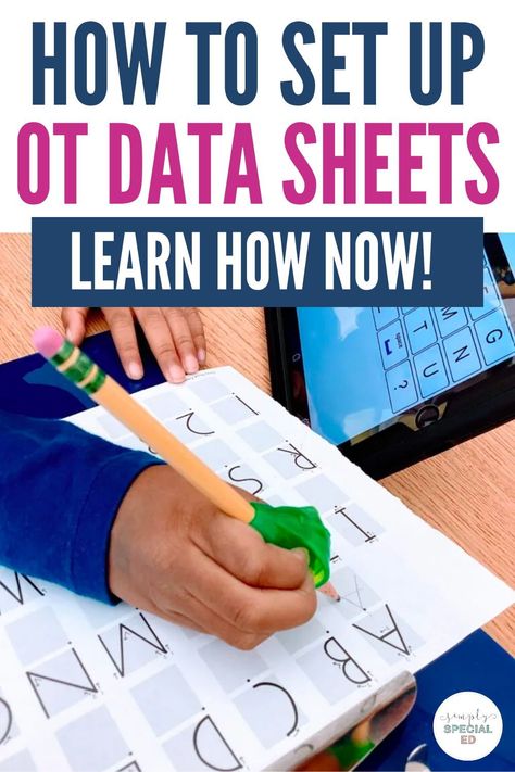 Setting up data sheets for your occupational therapy students is a lot of work! But things just got a whole lot easier with these data sheets that are set and ready to go for you. These data shes include goals, behavior, toileting, tooth brushing, hand washing and more. Measure your occupational therapy goals with ease with these occupational therapy data collection sheets today! School Occupational Therapist, Back To School Occupational Therapy, Occupational Therapy School Based Ideas, Occupational Therapy Classroom Setup, School Based Occupational Therapy Activities, Occupational Therapy School Based, Occupational Therapy Room Ideas, Occupational Therapy Organization, School Based Occupational Therapy Ideas