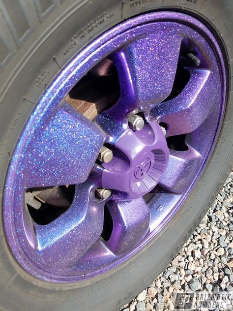 Purple Wheels, 2023 Cars, Mirror Decor Ideas, Car Interior Diy, Car Paint Jobs, Girly Car Accessories, Metallic Powder, Car Deco, Purple Car