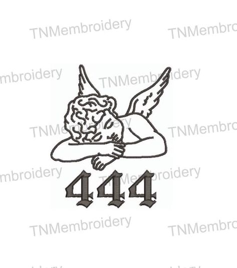 Angel 444 Tattoo, 444 Tattoo Design, 444 Drawing, 444 Tattoo Stencil, 444 Angel Tattoo, 444 Angel Numbers Tattoo, Angel Number 444 Tattoo, 444 Tattoo Ideas, Angel Number 444