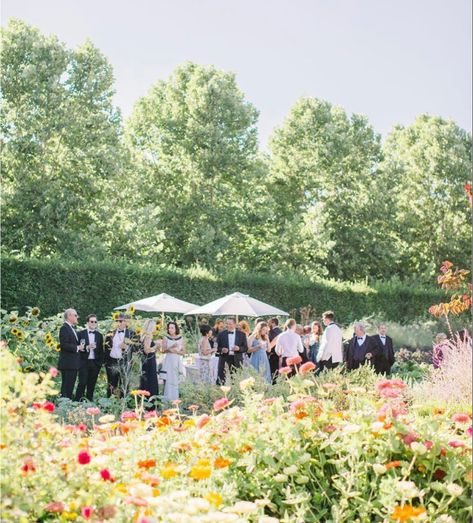 Summer Formal Bridesmaid Dress, Colorful Garden Party Wedding, Southampton Wedding, Sewanee Wedding, Wildflower Themed Wedding, Ethereal Bride, Garden Landscaping Ideas, Patio Design Ideas, Cocktail Hour Wedding