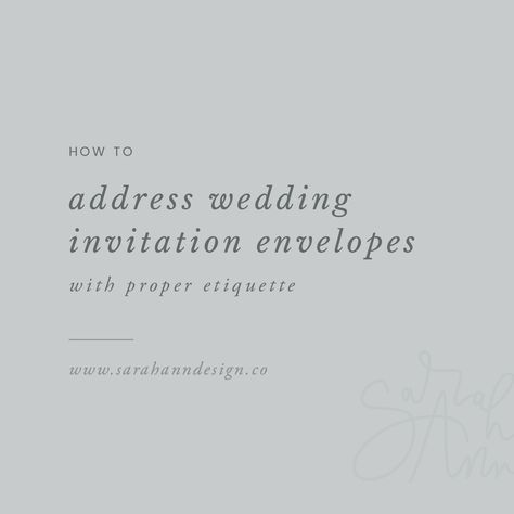 Not sure how to address wedding envelopes? We've got you covered! This comprehensive list covers formal envelope addressing etiquette for every guest. Formal Envelope Addressing, How To Address Save The Dates, Address Wedding Envelopes, Addressing Wedding Envelopes, How To Address Envelopes, Wedding Invitation Envelopes Address, Save The Date Etiquette, Wedding Envelope Addressing, Addressing Wedding Invitations