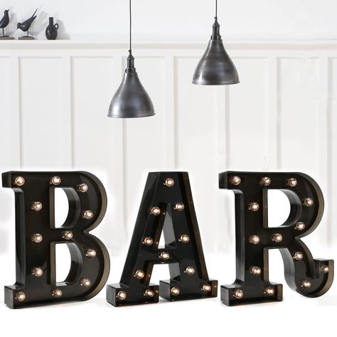 Light Up Bar Sign, Number Lights, Eclectic Lighting, Decoration Bar, Lighted Marquee Letters, Christmas Lamp, Light Up Letters, Marquee Lights, Light Home