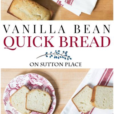 Vanilla Bean Quick Bread Recipe - On Sutton Place Vanilla Quick Bread, Quick Bread Recipe, Bake Bread, Dairy Desserts, Homemade Bread Easy, Breakfast Bread, Sutton Place, Coffee Cakes, Gf Desserts