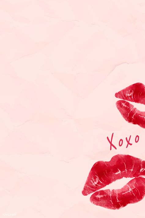 Red lipstick kiss on wrinkled paper background vector | premium image by rawpixel.com / Kappy Kappy Wrinkled Paper Background, Kiss Illustration, Blue Fabric Texture, Red Lipstick Kisses, Wrinkled Paper, Free Doodles, Lip Wallpaper, Balloon Background, Lipstick Kiss