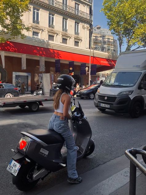 Scooty Aesthetic, Scooty Aesthetic Photo, Riding Scooter Aesthetic, Scooter Motorcycle Aesthetic, Vespa Scooters Aesthetic, Scooty Girl, Moped Aesthetic, Scooter Aesthetic, Scooty Bike Girl