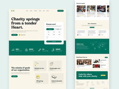 Heart - Crowdfunding Website Landing Page - Daily UI 032 by Mr. Designer on Dribbble Twitter Website, Charity Fund, Website Landing Page, Ui Design Website, Crowdfunding Campaign, Daily Ui, Design Challenge, Donate Now, 72 Hours