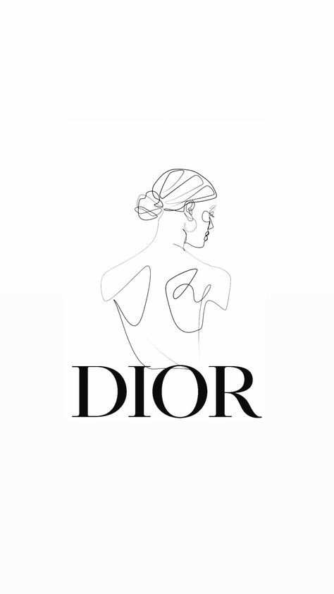 Dior Photo Frame, Dior Pictures Wall Art, Black And White Prints Aesthetic, Wall Pictures Aesthetic, Dior Drawing, Dior Illustration, Dior Black And White, Dior Poster, Dior 2000s