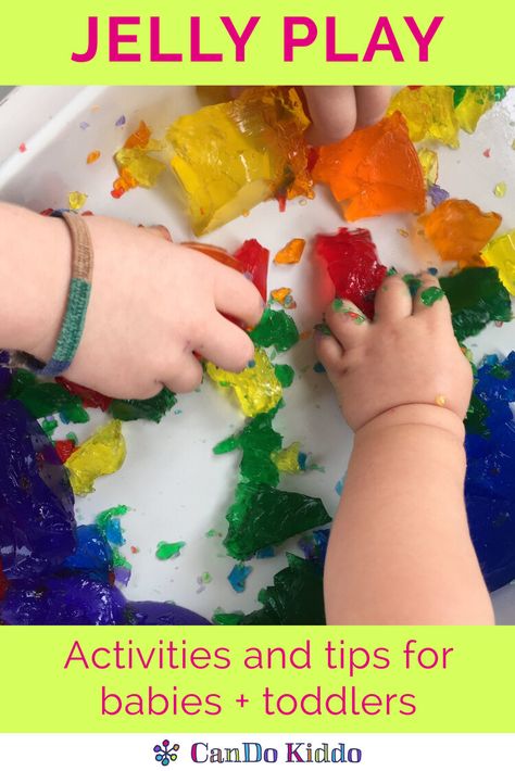 Jelly Play, Baby Room Activities, Messy Sensory Play, Activity For Babies, Messy Play Ideas, Messy Play Activities, Baby Seats, Jello Gelatin, Preschool Playground