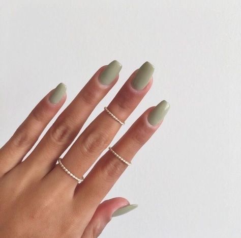 Green Nail, Green Nail Design, Calm Green, Green Nail Designs, Nail Design Inspiration, Gray Nails, Nagel Inspo, Salon Design, Minimalist Nails