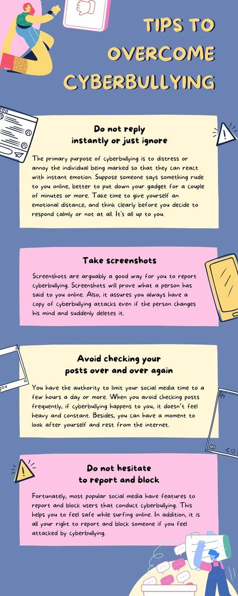 Templates Cyberbullying Infographic, Auditory Processing Disorder, School Administration, Social Networking Sites, School Counselor, Infographic Templates, Safety Tips, Practical Advice, What You Can Do