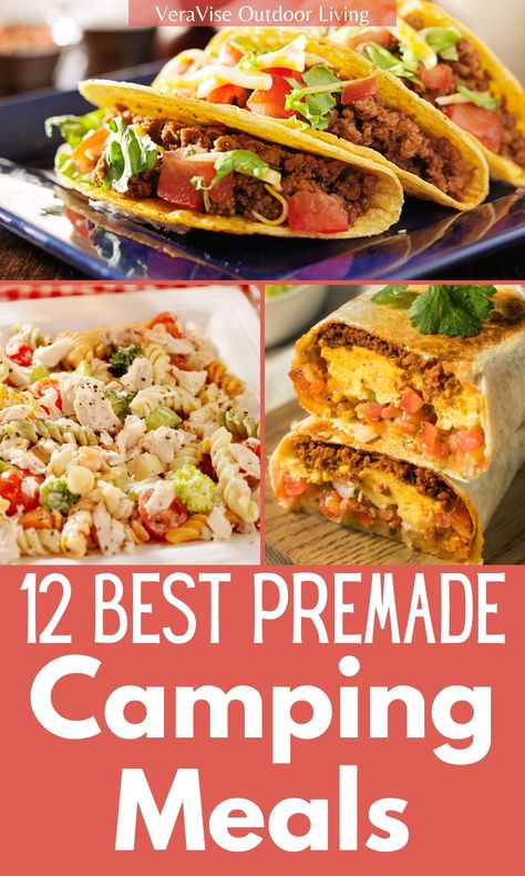 Bulk Camping Meals, Camping Freezer Meals Dinners, Camping Noodle Recipes, Camping Dump Meals, Meal Ideas For Cabin Vacation, Camping Recipes For Two, Campout Food Ideas, Healthy Make Ahead Camping Meals, Premade Food For Camping