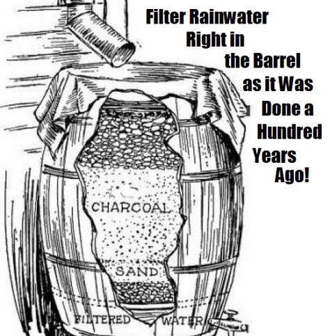 I would recommend falling back to the rainwater  systems that those very filters were based upon and that kept our ancestors alive and healthy before the time of tap water and purchased filter systems. Water Collection System, Rainwater Collection, Rain Harvesting, Water From Air, Rainwater Harvesting System, Water Barrel, Rain Collection, Rainwater Harvesting, Water Collection