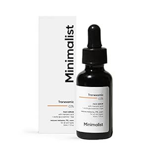 Minimalist 3% Tranexamic Acid Face Serum for Acne Scars, Melasma, Discoloration & Dark Spots Correcting | Helps with PIE & PIH | For Women & Men | 1 Fl Oz / 30 ml Face Serum For Acne, Serum For Acne, Acne Serum, Tranexamic Acid, Face Serum, Dark Spots, Beauty And Personal Care, Women Men, Serum