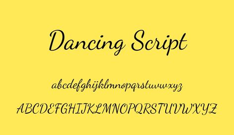 dancing-script font Dancing Script Font, Popular Script Fonts, Edgy Fonts, Christmas Fonts Free, Trendy Fonts, Best Script Fonts, Type Specimen, Type Inspiration, Free Script Fonts