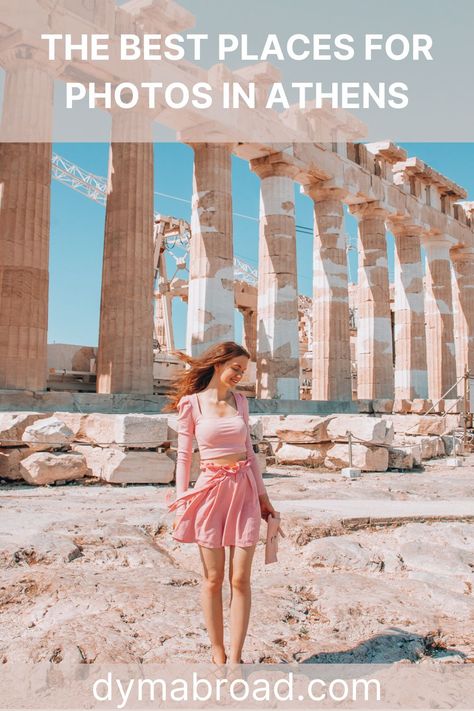 Photos To Take In Greece, Athens Outfits Summer, Outfits For Athens Greece, Athens Instagram Pictures, Athens Instagram Spots, Athens Photo Ideas, Greece Instagram Pictures, Athens Outfit, Athens Greece Outfit