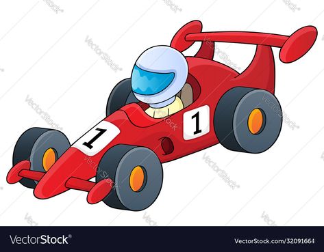 Race Car Cartoon, Race Car Illustration, Cartoon Car Drawing, Race Car Themes, Car Theme, Car Vector, Car Themes, Car Illustration, Car Cartoon