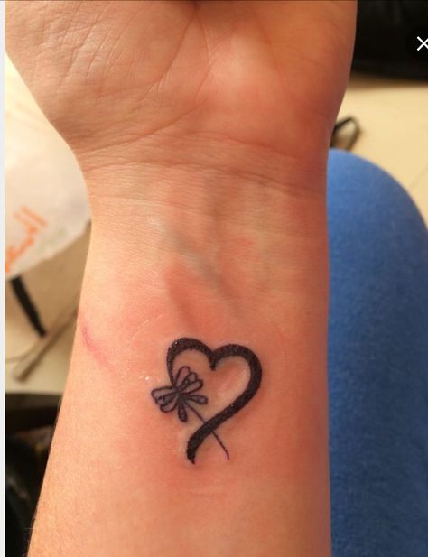 Ulcerative colitis tattoo Awareness Ribbon Tattoo, Crohns Tattoo, Rip Tattoos For Dad, Purple Butterfly Tattoo, Awareness Tattoo, Ribbon Tattoos, Eyeliner Tattoo, Red Ink Tattoos, New Tattoo