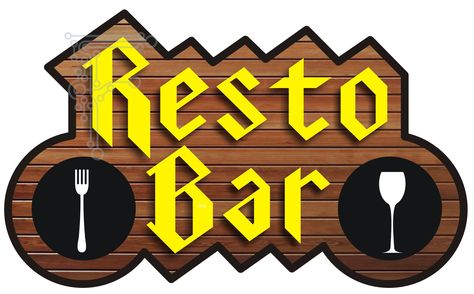 Business, design, logo, restobar Restobar Logo, Highway Restaurant, Outdoor Restaurant Design, Restaurant Logo, Restaurant Logo Design, Outdoor Restaurant, Logo Restaurant, Bar Restaurant, Restaurant Design