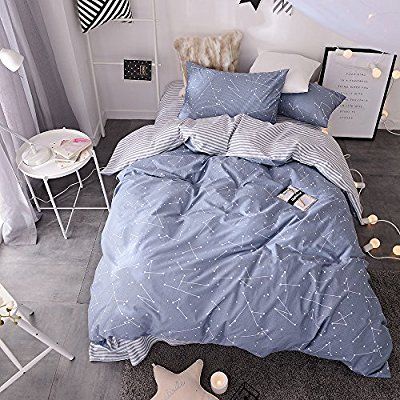 Striped Bedroom, Constellation Pattern, Bedroom Bedding Sets, Hotel Collection Bedding, Kids Duvet, Queen Size Duvet Covers, Kids Duvet Cover, Full Bedding Sets, Blue Duvet Cover