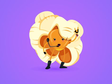 Pop-Up 2d Animation Characters, Popcorn Character, Animation Characters, Caracter Design, Characters Design, Food Packaging Design, 2d Animation, Art And Illustration, Oprah Winfrey