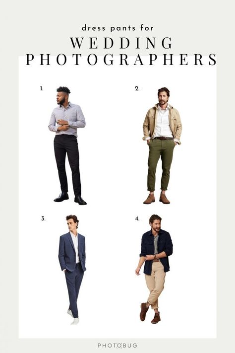 Wedding Photographer Outfit What To Wear, Wedding Photographer Outfit, Wedding Photography Guide, Photographer Outfit, Dress Pants Outfits, Wedding Photography Business, Groom Poses, Engagement Outfits, Wedding Officiant