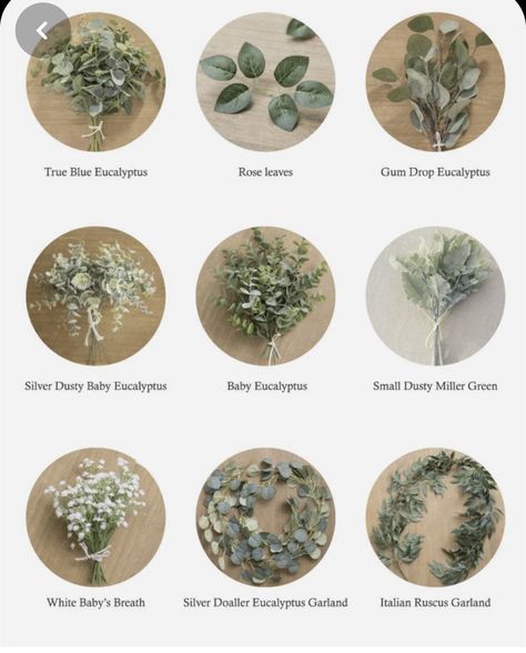 Wedding Flower Types, Greenery Garland, Rustic Wedding Decor, Greenery Wedding, Wedding Color Schemes, Types Of Flowers, Simple Weddings, Flowers And Leaves, Wedding Bells