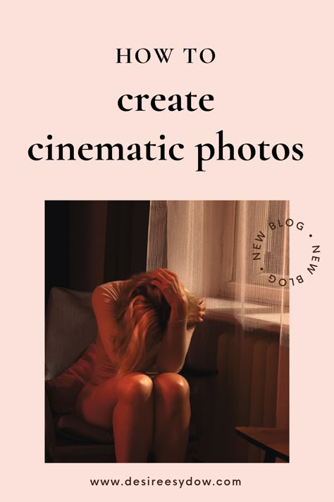 Cinematic photography has been a big trend this year, and it's easy to achieve with strategies such as leveraging emotions, storytelling and colour grading. Read more about it in my post dedicated to cinematic photography! #moodyphotography #dreamyphotography #conceptualphotography #cinematicphotos #cinematicphoto How To Get Grainy Pictures, Fun Photography Projects, Simple Photography Ideas At Home, Cinematic Photo Editing, How To Take Cinematic Photos, 28mm Photography, Photo Concepts Ideas, Film Cinematic Photography, Film Photography Ideas