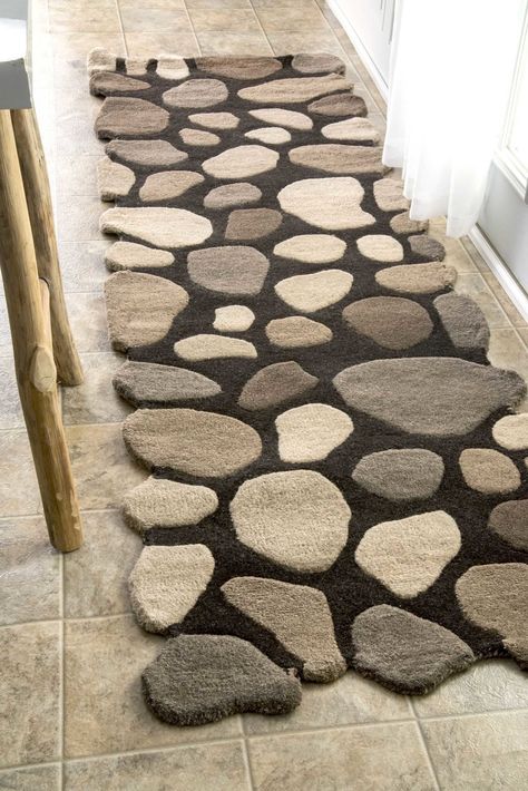 Pebbles Pebbles Natural Area Rug Hand Carved Stone, Natural Area Rugs, Rugs Usa, Wool Runner Rug, Geometric Area Rug, Handmade Area Rugs, Exquisite Rugs, Brown Area Rugs, Brown Rug