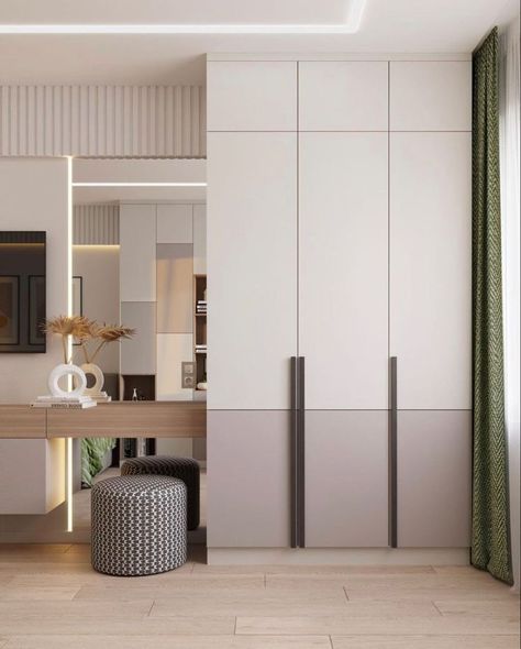 Wardrobe Dresser Design, Wardrobe With Dresser Designs, Shutter Wardrobe Designs, 5 Door Wardrobe Design, Bedroom Cupboards Modern, Wardrobe Shutter Design Modern, Wardrobe With Dresser, Kids Bedroom Wardrobe Design, Wardrobe Design Bedroom Modern