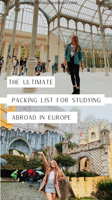 The ultimate packing list for studying abroad in Europe Argentina, Rennes, Study Abroad Madrid, Rome Packing List, Study Abroad Rome, Study Abroad Spain, Study Abroad Ireland, Study Abroad Florence, Paris Study Abroad