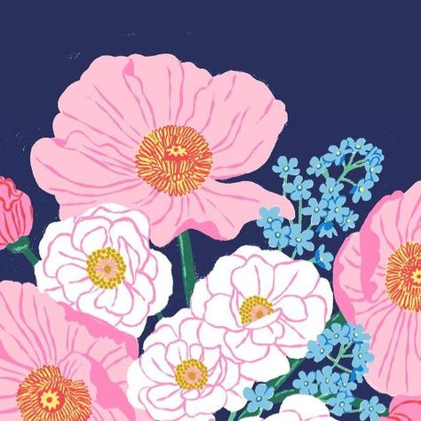 Emily Taylor Illustration, Spring Pattern Illustration, Taylor Hicks, Emily Taylor, Surface Pattern Design Inspiration, Pattern Design Inspiration, Daily Mantra, Gouache Art, Floral Pattern Design