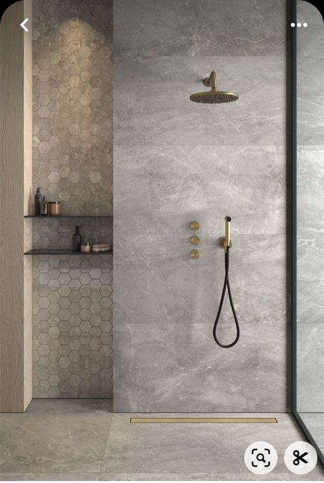 Grey Marble Ensuite, Grey Marble Washroom, Modern Marble Bathroom Design, Grey And Marble Bathroom, Modern Minimalist Bathroom Ideas, Minimalistic Bathroom Design, Grey Marble Bathroom Ideas, Grey Bathroom Ideas Modern, All Grey Bathroom