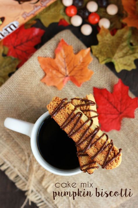 Cake Mix Pumpkin Biscotti - One Sweet Appetite Pumpkin Biscotti Recipe Easy, Cake Mix Biscotti Recipe Easy, Cake Mix Biscotti, Cake Mix Biscotti Recipe, Biscotti Cake, Cake Mix Pumpkin, Easy Biscotti Recipe, Gingerbread Biscotti, Pumpkin Biscotti