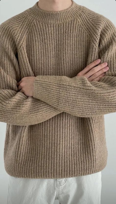 Crochet Sweater Men Aesthetic, Vintage Knitwear Men, Chunky Sweater Men, Crochet Sweater Man, Sweater Aesthetic Men, Knitwear Men Outfit, Teaching Mens Fashion Jose Zuniga, Zara Outfits Summer, Mens Outfits Party